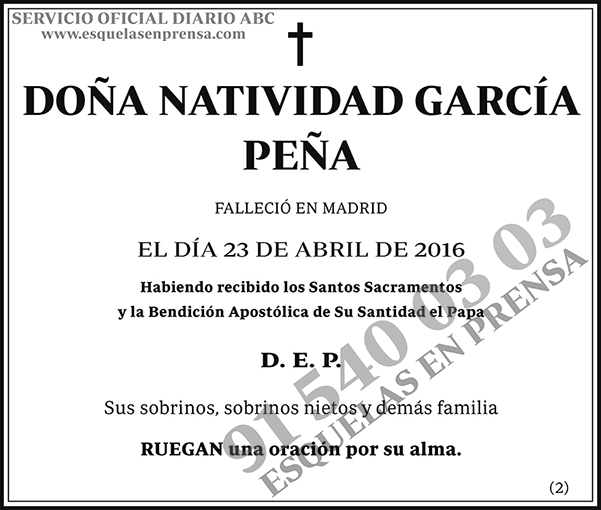 Natividad García Peña